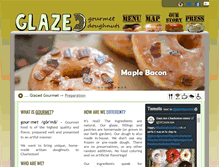 Tablet Screenshot of glazedgourmet.com